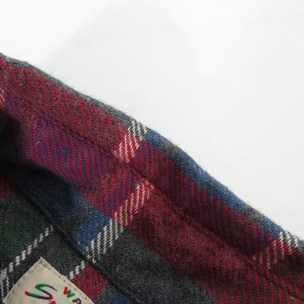 実際に弊社で買取させて頂いたSUGAR CANE/シュガーケーン FICTION ROMANCE TOP GRAY CHECK WORK SHIRTS ワークシャツ SC28963/Lの画像 5枚目