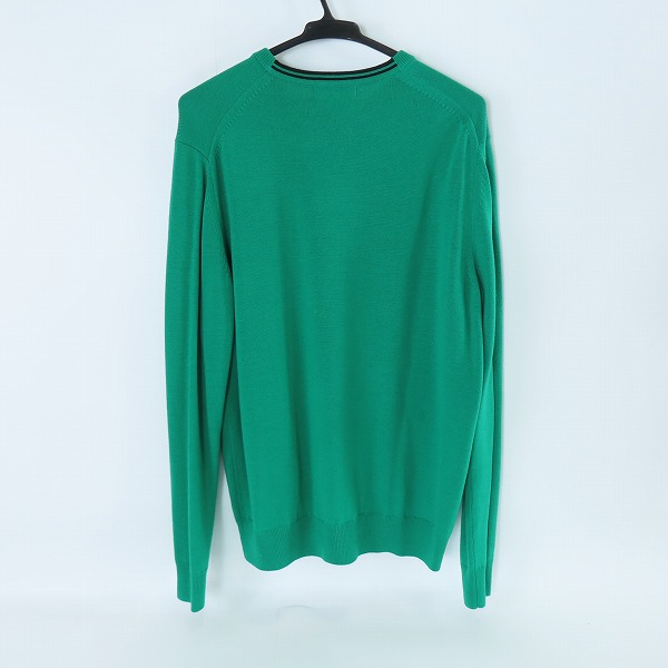 実際に弊社で買取させて頂いたFRED PERRY/フレッドペリー クルーネックセーター グリーン K7601/Lの画像 1枚目