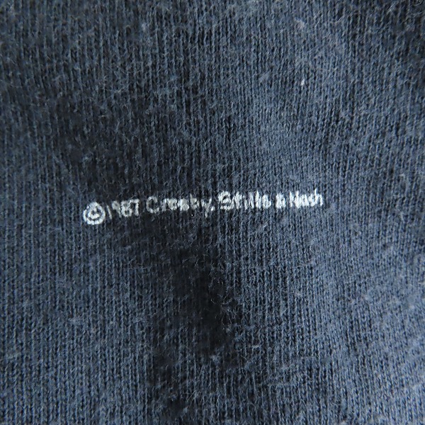実際に弊社で買取させて頂いたCROSBY STILLS&NASH/クロスビー スティルス＆ナッシュ 80s バンドTシャツ XLの画像 3枚目