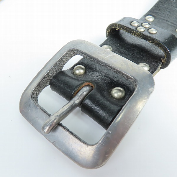 実際に弊社で買取させて頂いたRED MOON/レッドムーン スタッズ レザー ベルトの画像 6枚目