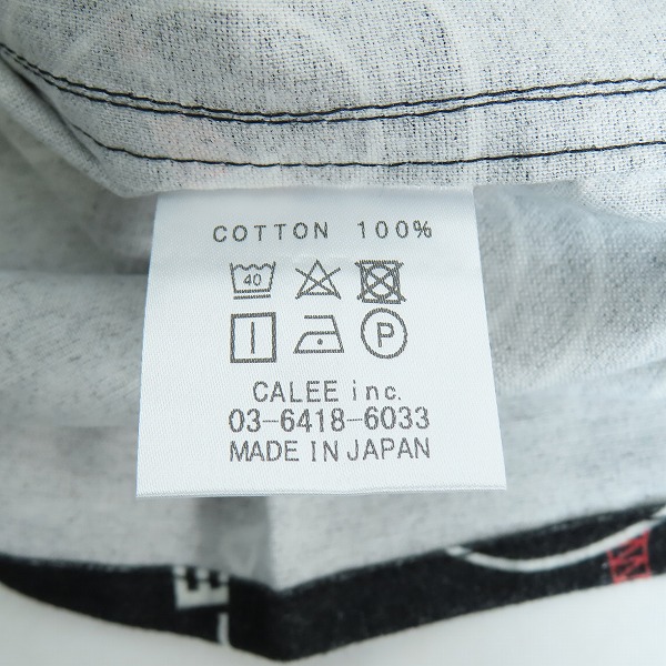 実際に弊社で買取させて頂いたCALEE/キャリー 東京タワー 総柄コットンシャツ CL-21SS001T/Mの画像 3枚目