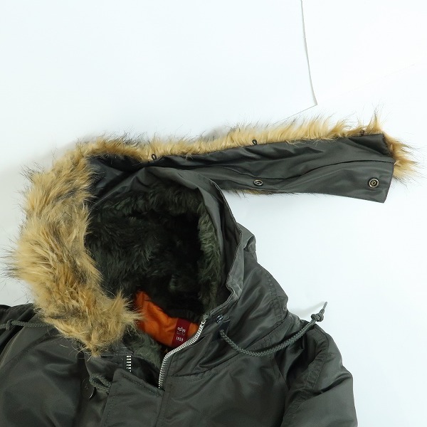 実際に弊社で買取させて頂いたALPHA INDUSTRIES/アルファインダストリーズ N-3B/フライトジャケット/PON001438-41/Lの画像 6枚目