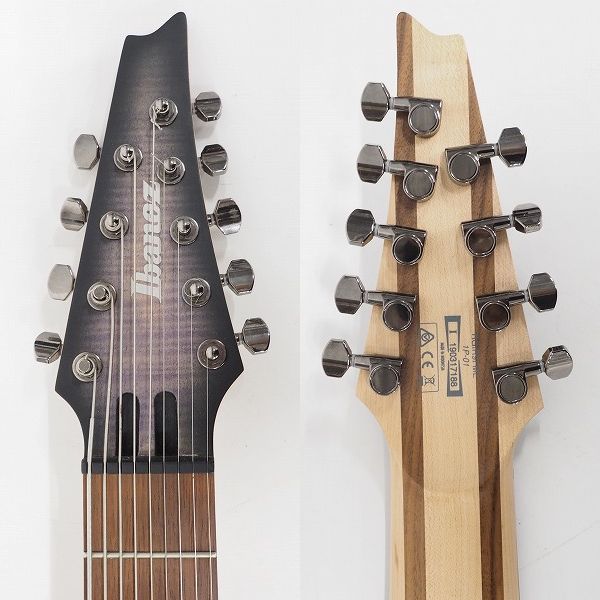 実際に弊社で買取させて頂いた★【難有り】Ibanez/アイバニーズ Iron Label RGIR9FME-FDF アクティブ9弦エレキギター メタルシリーズ ソフトケース付の画像 2枚目