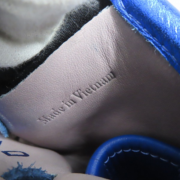 実際に弊社で買取させて頂いたローリングス HYPER Tech Color SYNC/ハイパーテック オールラウンド用 軟式 野球グローブ グレー/ロイヤル GR4HTCN55Wの画像 8枚目