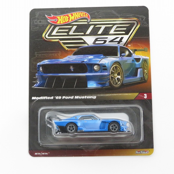 実際に弊社で買取させて頂いた【未開封】Hot Wheels/ホットウィール 1/64 Modified 69 ford mustang フォード マスタング RLC ELITE64 ミニカーの画像 1枚目