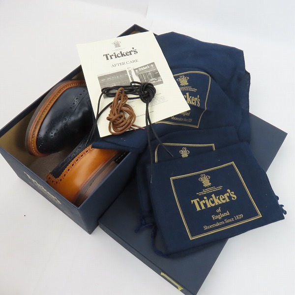 実際に弊社で買取させて頂いたTricker's/トリッカーズ KESWICK/ケズウィック ウィングチップ レザーシューズ/革靴 M7292/10の画像 8枚目