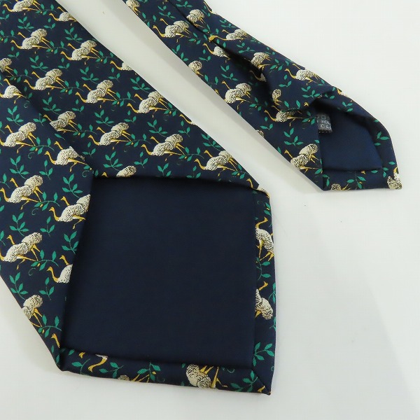 実際に弊社で買取させて頂いたHUNTING WORLD/ハンティングワールド ダチョウ総柄 ネクタイの画像 4枚目