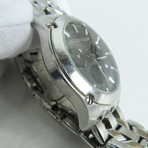 実際に弊社で買取させて頂いた【ジャンク/動作未確認】BURBERRY/バーバリー クロノグラフ デイト 時計/ウォッチ BU1850の画像 7枚目