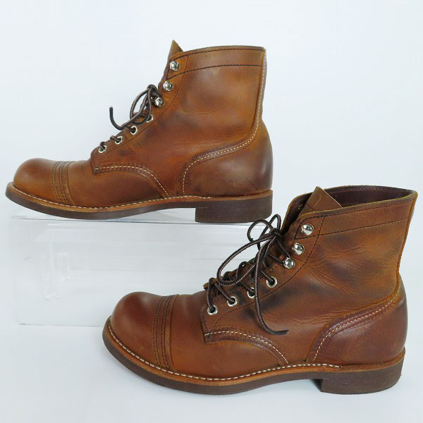 実際に弊社で買取させて頂いたRED WING/レッドウィング IRON RANGER/アイアン レンジャー ワークブーツ 8085/6.5Dの画像 3枚目