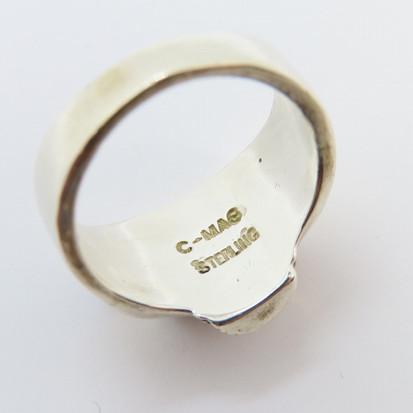 実際に弊社で買取させて頂いた【ギャラ付き】FLASH POINT/フラッシュポイント JIM SKULL RING/ジムスカルリング Solid Type A201CG/14号の画像 6枚目