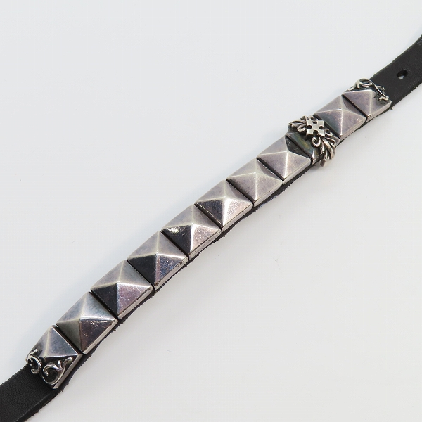 実際に弊社で買取させて頂いたF.A.L/FAL エフエーエル トゥームウォールズ レザー ブレスレットの画像 5枚目