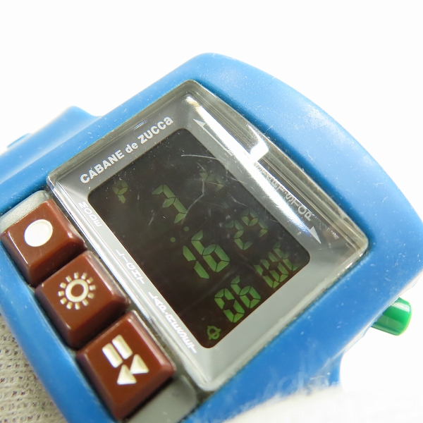 実際に弊社で買取させて頂いたCABANE de ZUCCa/カバンドズッカ デジタル ウォッチ W621-4000の画像 5枚目