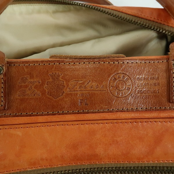 実際に弊社で買取させて頂いたFelisi/フェリージ 2WAY レザー トート/ショルダーバッグの画像 4枚目