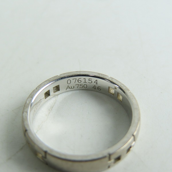 実際に弊社で買取させて頂いたHERMES/エルメス AU750/K18WG/ホワイトゴールド エヴァー ヘラクレス リング/指輪 46/6号 の画像 6枚目