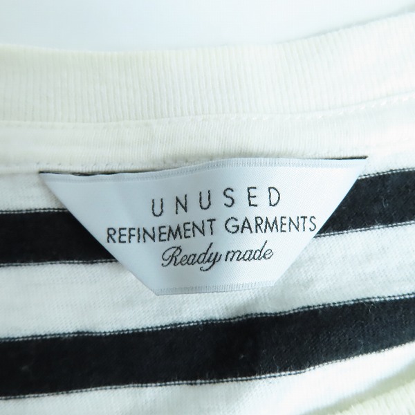 実際に弊社で買取させて頂いたUNUSED/アンユーズド ボーダー柄 半袖Tシャツ 3の画像 2枚目