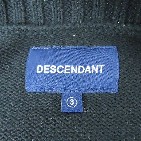 実際に弊社で買取させて頂いたDESCENDANT/ディセンダント 刺繍ロゴ ニット セーター 3の画像 2枚目
