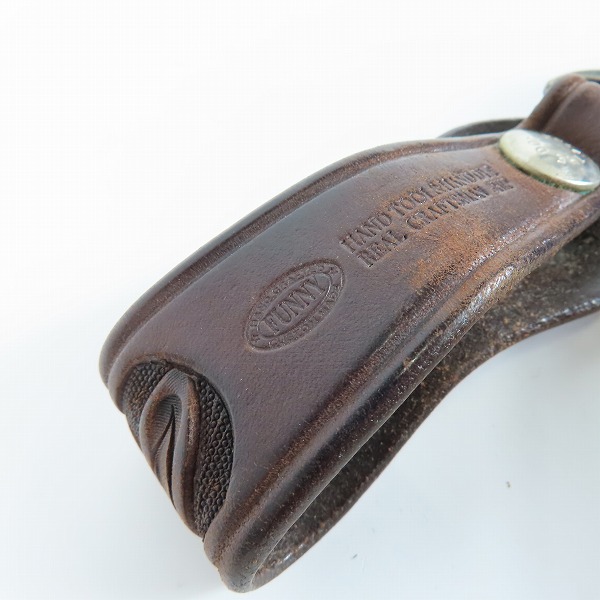 実際に弊社で買取させて頂いたFUNNY/ファニー カービング レザー コンチョ ウォレットチェーン付き 長財布/ロングウォレットの画像 5枚目