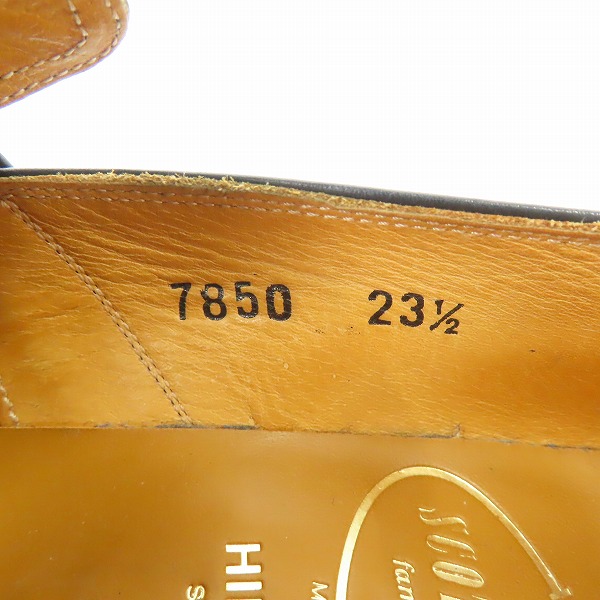 実際に弊社で買取させて頂いたSCOTCH GRAIN/スコッチグレイン プレーントゥ モンクストラップ レザーシューズ/ビジネスシューズ 7850/23.5の画像 5枚目