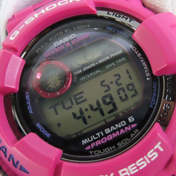 実際に弊社で買取させて頂いたG-SHOCK/Gショック FROGMAN/フロッグマン メン イン サンライズパープル 電波ソーラー GWF-1000SR-4の画像 4枚目