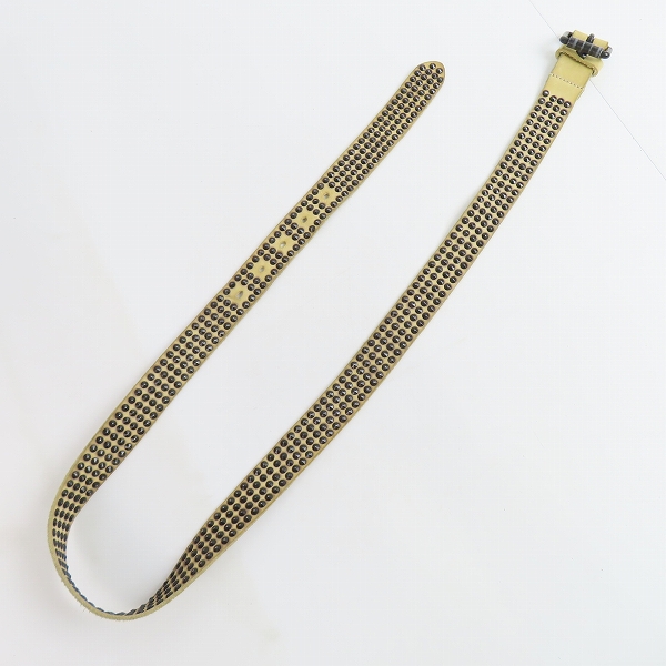 実際に弊社で買取させて頂いたHTC/エイチティーシー 4連スタッズ ベルトの画像 7枚目