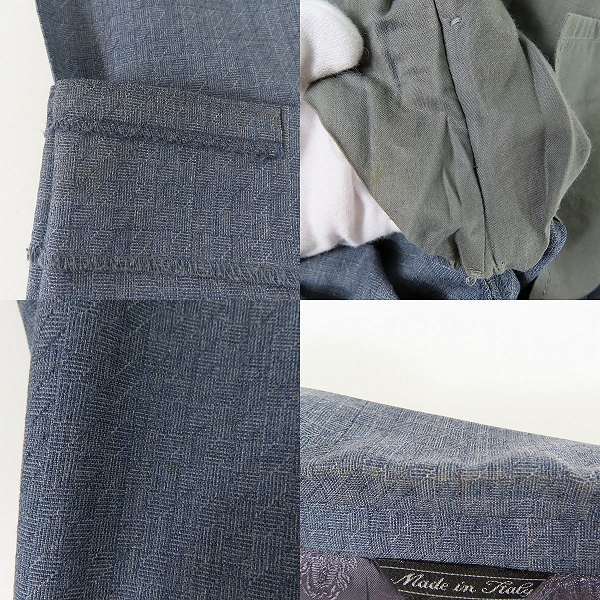 実際に弊社で買取させて頂いたGIANNI VERSACE/ジャンニヴェルサーチ 3B スーツ テーラードジャケット/パンツ/セットアップ 総柄/54の画像 8枚目