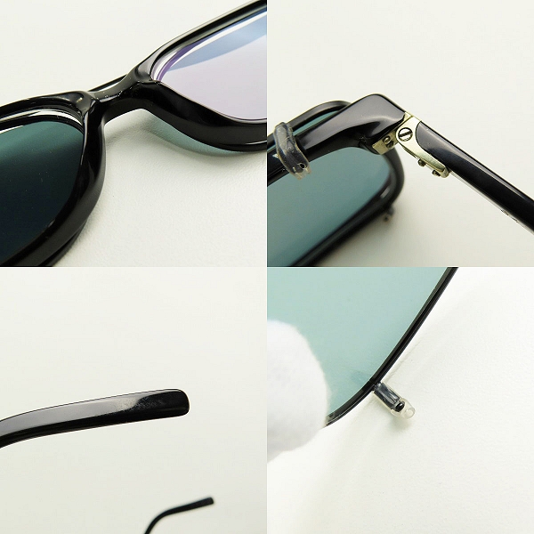 実際に弊社で買取させて頂いたLunor/ルノア mod.318 眼鏡/メガネフレーム/クリップオンサングラス付きの画像 7枚目