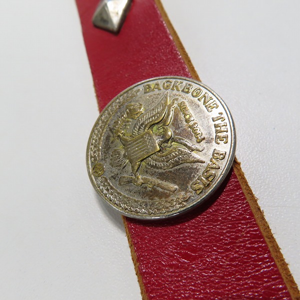 実際に弊社で買取させて頂いたBACKBONE×HTC/バックボーン エイチティーシー コラボ スタッズ コンチョ 付きベルト /36の画像 5枚目