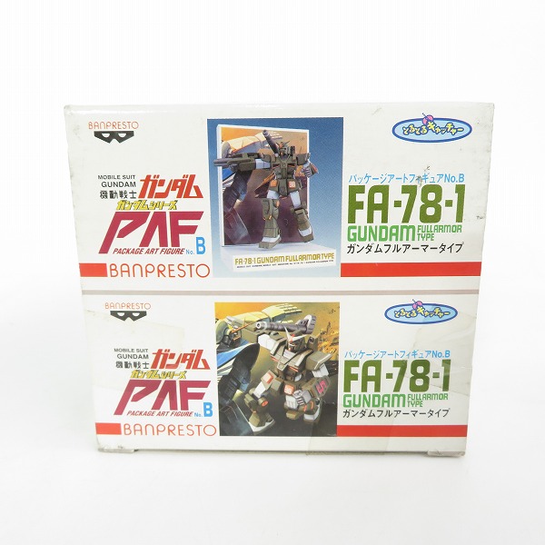実際に弊社で買取させて頂いた【未開封】バンプレスト とるとるキャッチャー 機動戦士ガンダム パッケージアートフィギュア/PAF  ガンダムフルアーマータイプの画像 6枚目