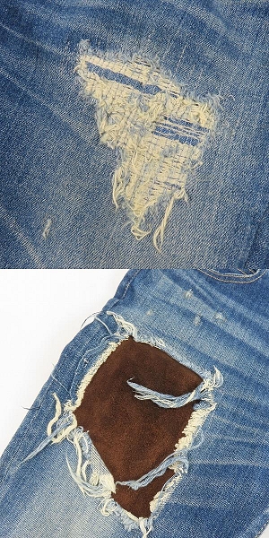 実際に弊社で買取させて頂いたglamb/グラム ダメージ加工/パッチワーク デニムパンツ 3の画像 9枚目