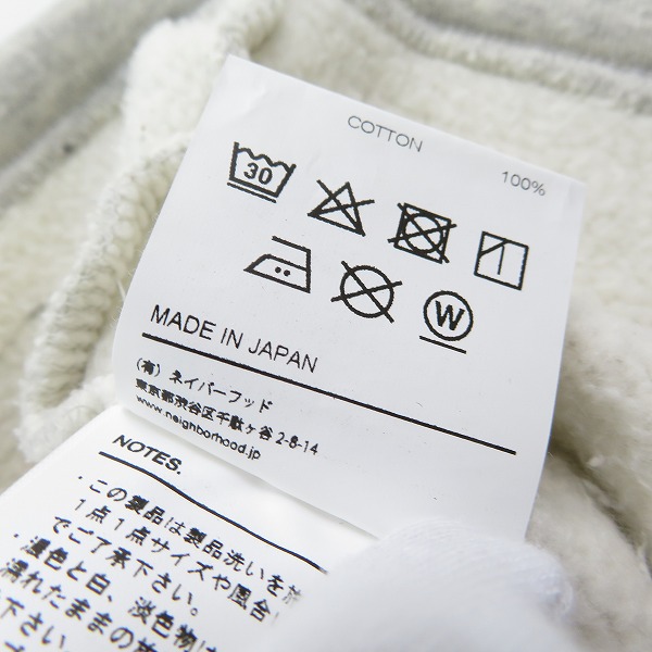 実際に弊社で買取させて頂いたNEIGHBORHOOD/ネイバーフッド NBHD-LOGIC/C-CREW スウェット 182FPNH-CSM03/Lの画像 5枚目
