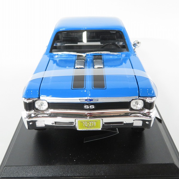 実際に弊社で買取させて頂いたMaisto/マイスト 1/18 1970 Chevrolet Nova SS Coupe/シボレー ノバ SS クーペ ミニカーの画像 2枚目