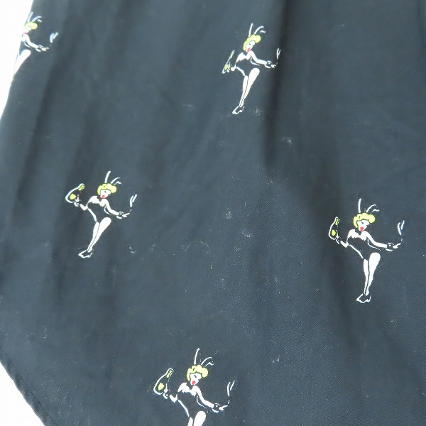 実際に弊社で買取させて頂いたWACKO MARIA/ワコマリア Bunny girl S/S Shirt/バニーガール 半袖 総柄 シャツ/Mの画像 7枚目
