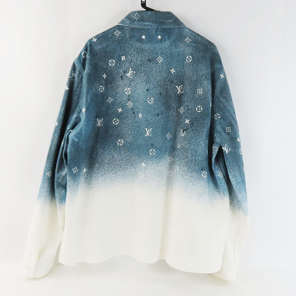 実際に弊社で買取させて頂いた【JPタグ】Louis Vuitton/ルイヴィトン 20SS モノグラム グラデーション デニムシャツジャケット RM201M QYZ HIS09W/XXLの画像 1枚目