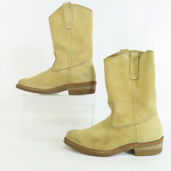 実際に弊社で買取させて頂いたREDWING/レッドウィング ペコスブーツ スエード 8156/8.5Eの画像 3枚目
