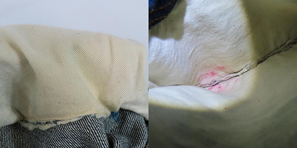 実際に弊社で買取させて頂いたEVISU/エヴィス 2504XX デニムパンツ バッファローパッチ 革パッチ シンチバック/W31L35の画像 9枚目