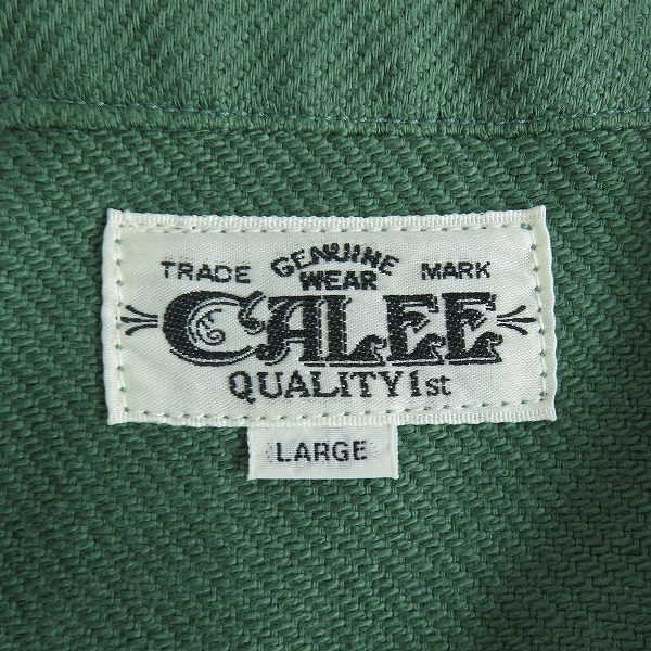 実際に弊社で買取させて頂いたCALEE/キャリー オーバーサイズ カーディガンシャツジャケット/Lの画像 2枚目