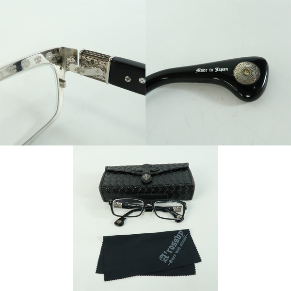 実際に弊社で買取させて頂いたA'rossvy/ロズヴィー 15周年モデル ダイヤモンド メガネフレーム/アイウェア MOD004の画像 9枚目