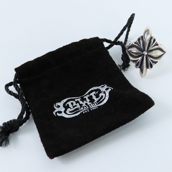 実際に弊社で買取させて頂いたBWL/BILL WALL LEATHER/ビルウォールレザー NEW CROSS RING ニュークロスリング 21号の画像 9枚目