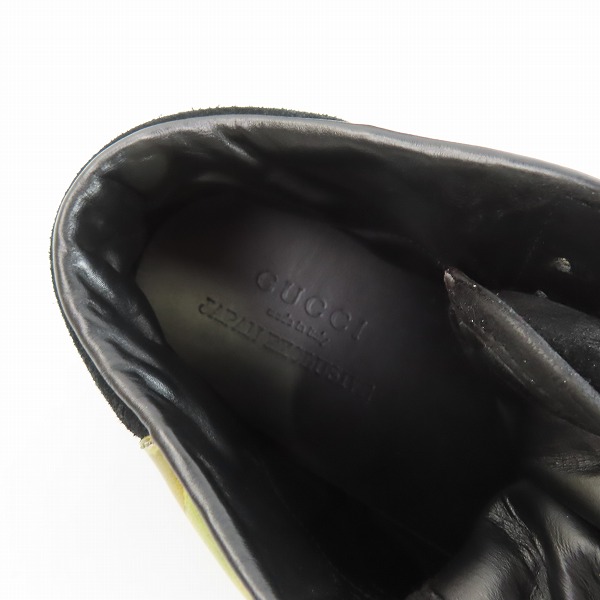 実際に弊社で買取させて頂いたGUCCI/グッチ 迷彩/カモフラ ハイカットスニーカー 342034 9.5の画像 4枚目