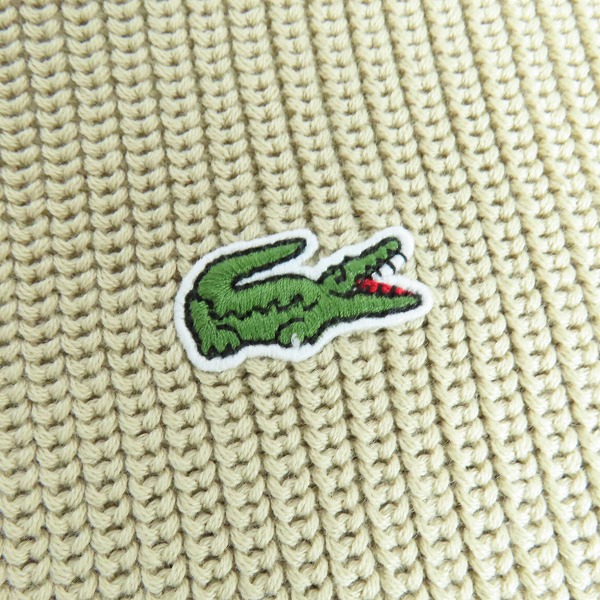 実際に弊社で買取させて頂いたLACOSTE/ラコステ ラグランスリーブハイブリッドワッフルニットセーター AH146EL/Mの画像 4枚目