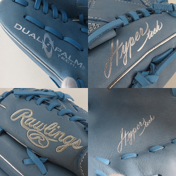 実際に弊社で買取させて頂いたRawlings/ローリングス HYPER TECH/ハイパーテック 軟式 投手用/ピッチャー用 グローブ/グラブ GR4HTCA15Wの画像 4枚目