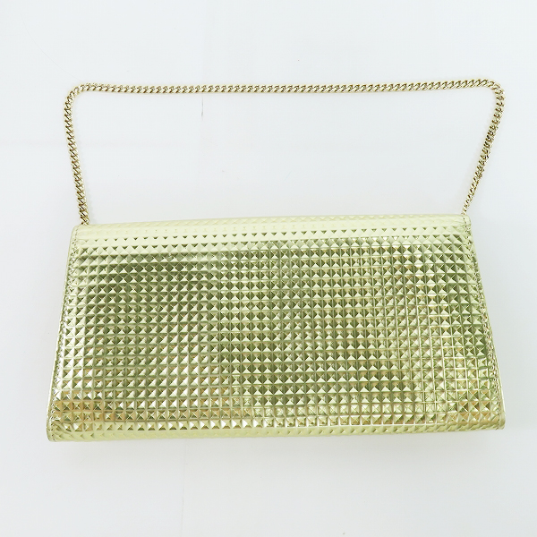 実際に弊社で買取させて頂いたJIMMY CHOO/ジミーチュウ チェーンウォレット ゴールドの画像 1枚目