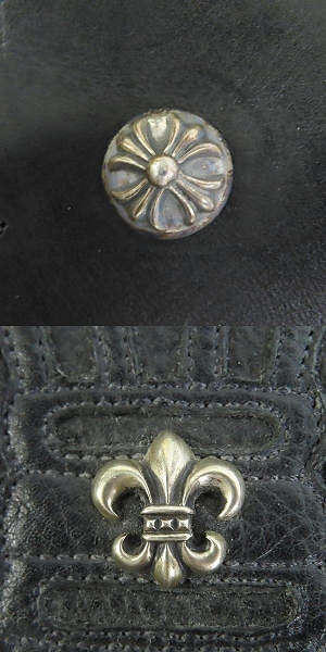 実際に弊社で買取させて頂いたCHROME HEARTS/クロムハーツ Weekender ミディアムレザー BSフレアパッチ トート ボストンバッグの画像 6枚目