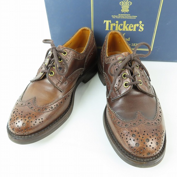 実際に弊社で買取させて頂いたTricker's/トリッカーズ ユニオンワークス別注 M6973 ウイングチップ/カントリーシューズ 7