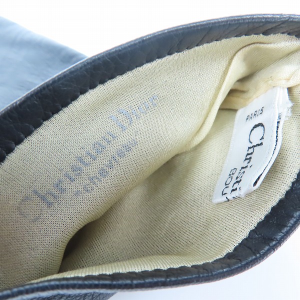 実際に弊社で買取させて頂いたChristian Dior BOUTIQUE/クリスチャン ディオール ブティック レザー グローブ 手袋の画像 6枚目