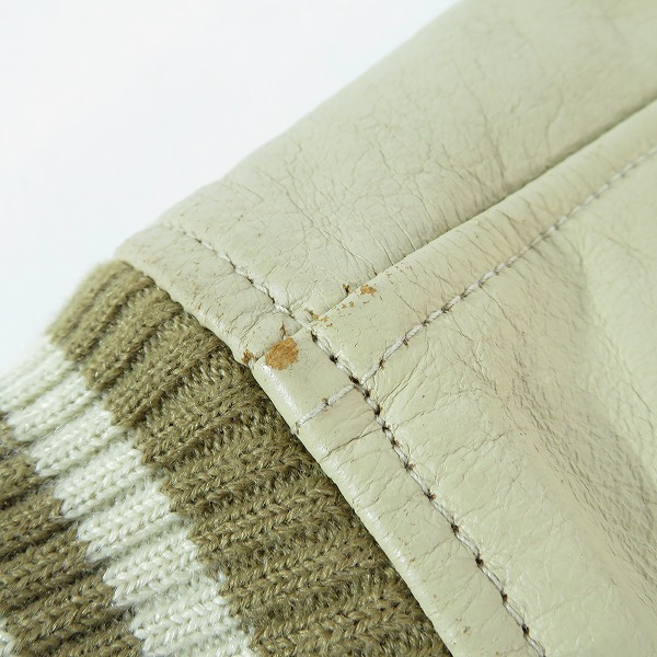 実際に弊社で買取させて頂いたBEAMS/ビームス 袖牛革 スタジャン BMJ-272-BMS061-3/11-18-0245-202 /Lの画像 7枚目