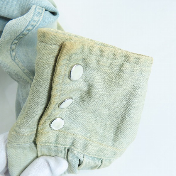 実際に弊社で買取させて頂いたunused/アンユーズド ハーフジップデニムシャツ/2の画像 6枚目