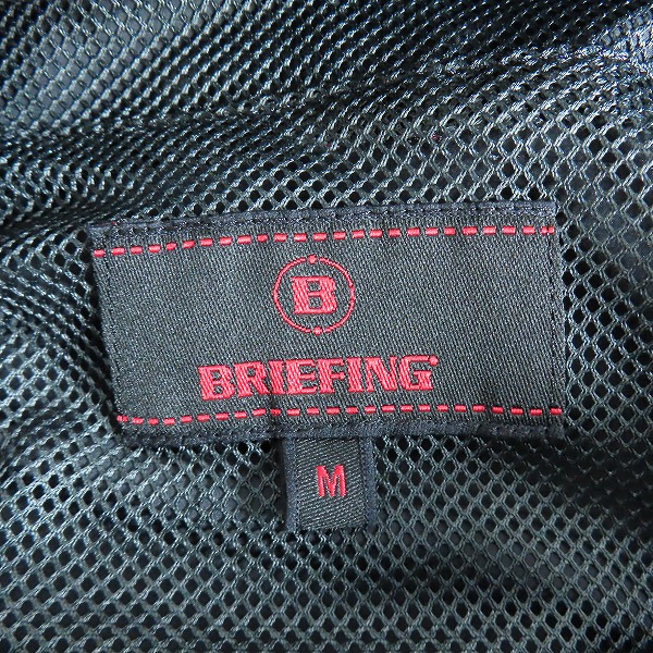 実際に弊社で買取させて頂いた【未使用】BRIEFING GOLF/ブリーフィング MS WIND HOODIE/ウインドフーディ パーカー ブラック BRG223M19/Mの画像 2枚目