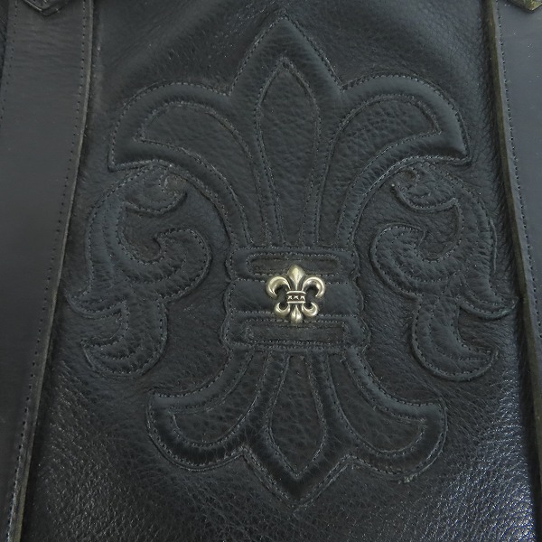 実際に弊社で買取させて頂いたCHROME HEARTS/クロムハーツ Weekender ミディアムレザー BSフレアパッチ トート ボストンバッグの画像 3枚目