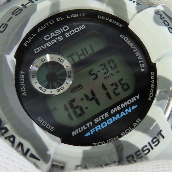 実際に弊社で買取させて頂いたG-SHOCK/G-ショック ブラジリアンフロッグマン 迷彩/GW-200CF-7JFの画像 4枚目